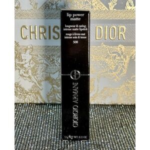 New Giorgio Armani Lip Power Matte Lipstick 508 Eccentric Full Size Retired